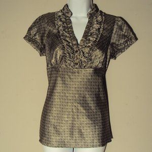 Blouse. Cute Shinny Silver.